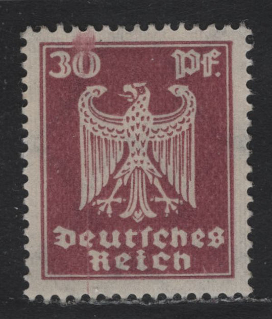 Lot 180 Germany SC#334 (359x) 30pf Rose Lilac , 1924 German Eagle Issue, A VFNH Single