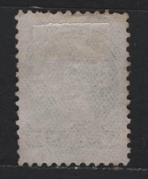 Lot 19 Canada #38 5c Slate Green Queen Victoria, 1870-1893 Small Queen Issue, A Very Fine Used Single, Mid Montreal Printing, MM-D Paper, Perf 12, Showing Small Pos. Dot IN LL Corner Under 5.
