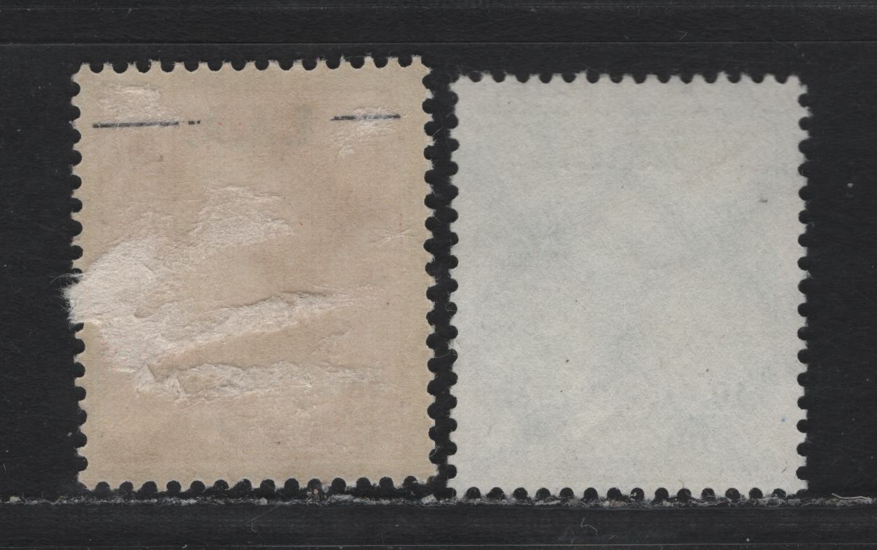 Lot 201 Germany SC#363-364 (407-408) 8pf - 15pf Blue Green - Vermillion , 1927 International Labour Bureau Issue, 2 FOG & Fine Used Singles, The 8pf Looks A Lot Like A Favor Cancel, So Our Estimate Reflects This