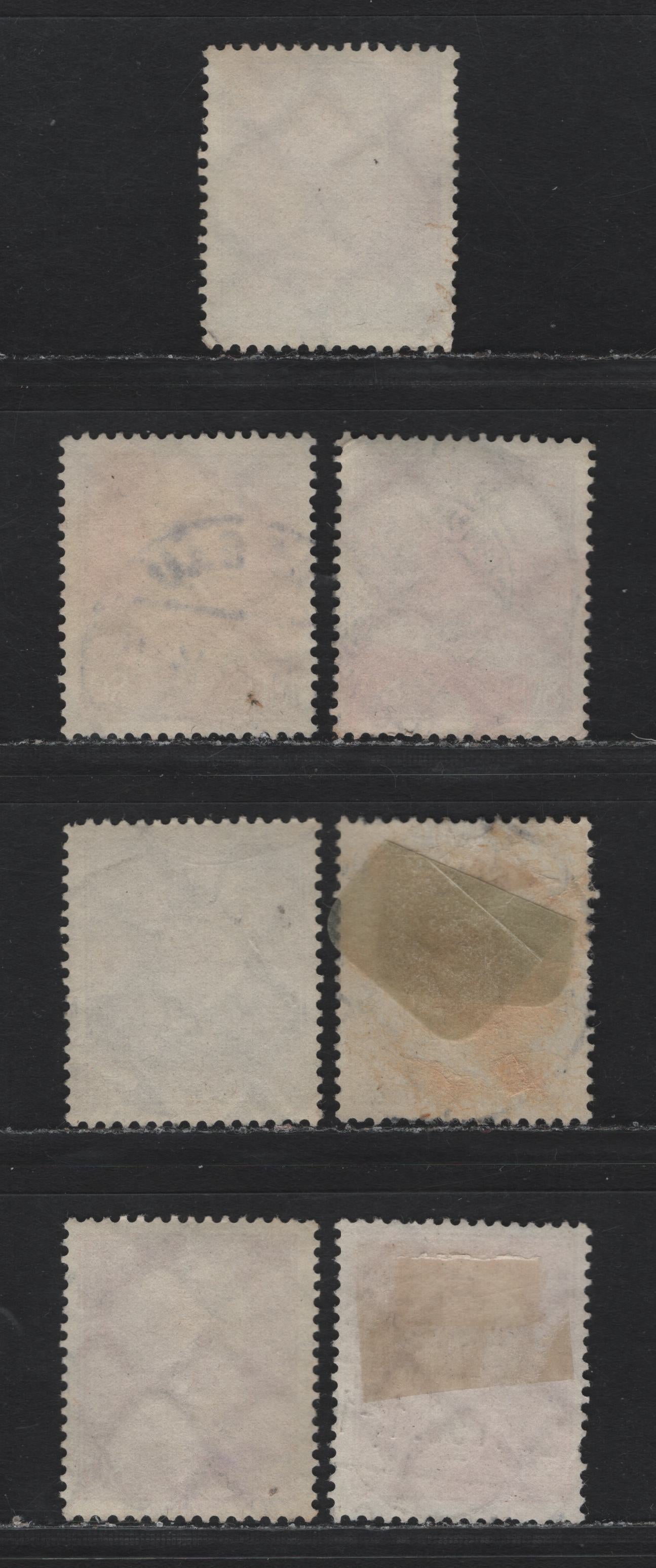 Lot 207 Germany SC#383 (422) 80pf Chocolate , 1928-1932 Ebert & Hindenburg Issue, 7 Fine/Very Fine Used Singles, All With Readable & Dated Town Cancels