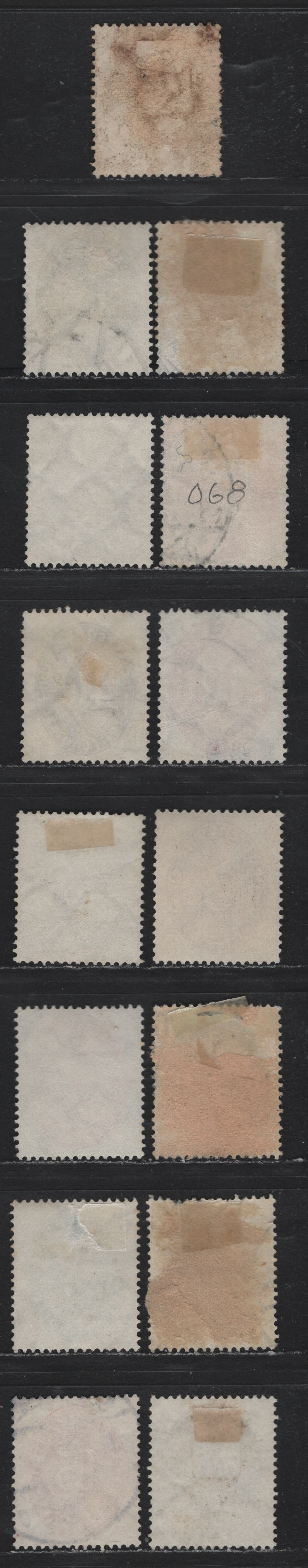 Lot 280 Germany SC#O62/O79 (114x/122x, 124x, 125x-129x) 3pf - 60pf Bistre - Red Brown , 1927-1933 Numeral Officials, Very Fine Used Singles