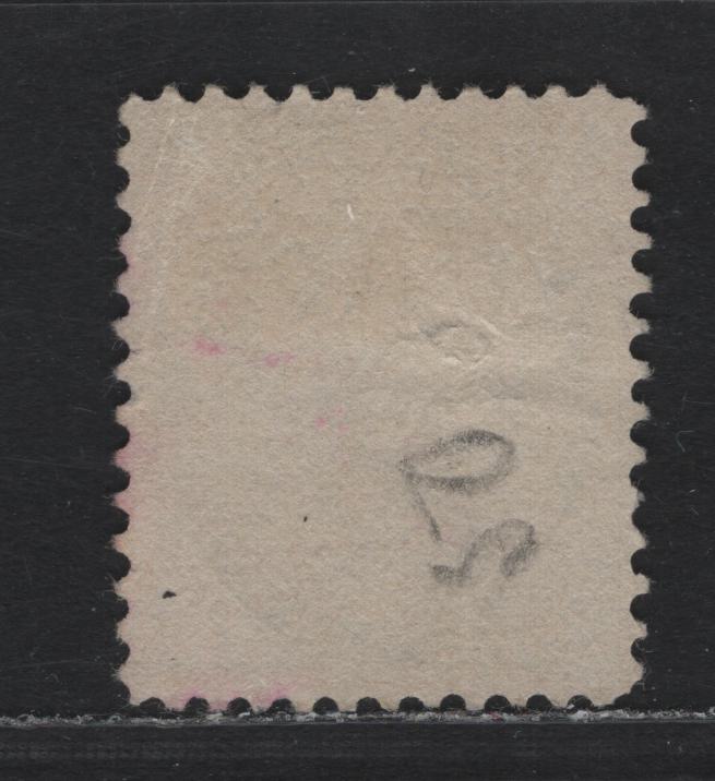Lot 127 Canada #84 20c Olive Green Queen Victoria, 1898-1902 Numeral Issue, A Very Good Used Single, ABN-A Paper, Perf 11.9x12, Light Diagonal Crease IN UR Corner, Light Punch Tear In The Queen's Eye.