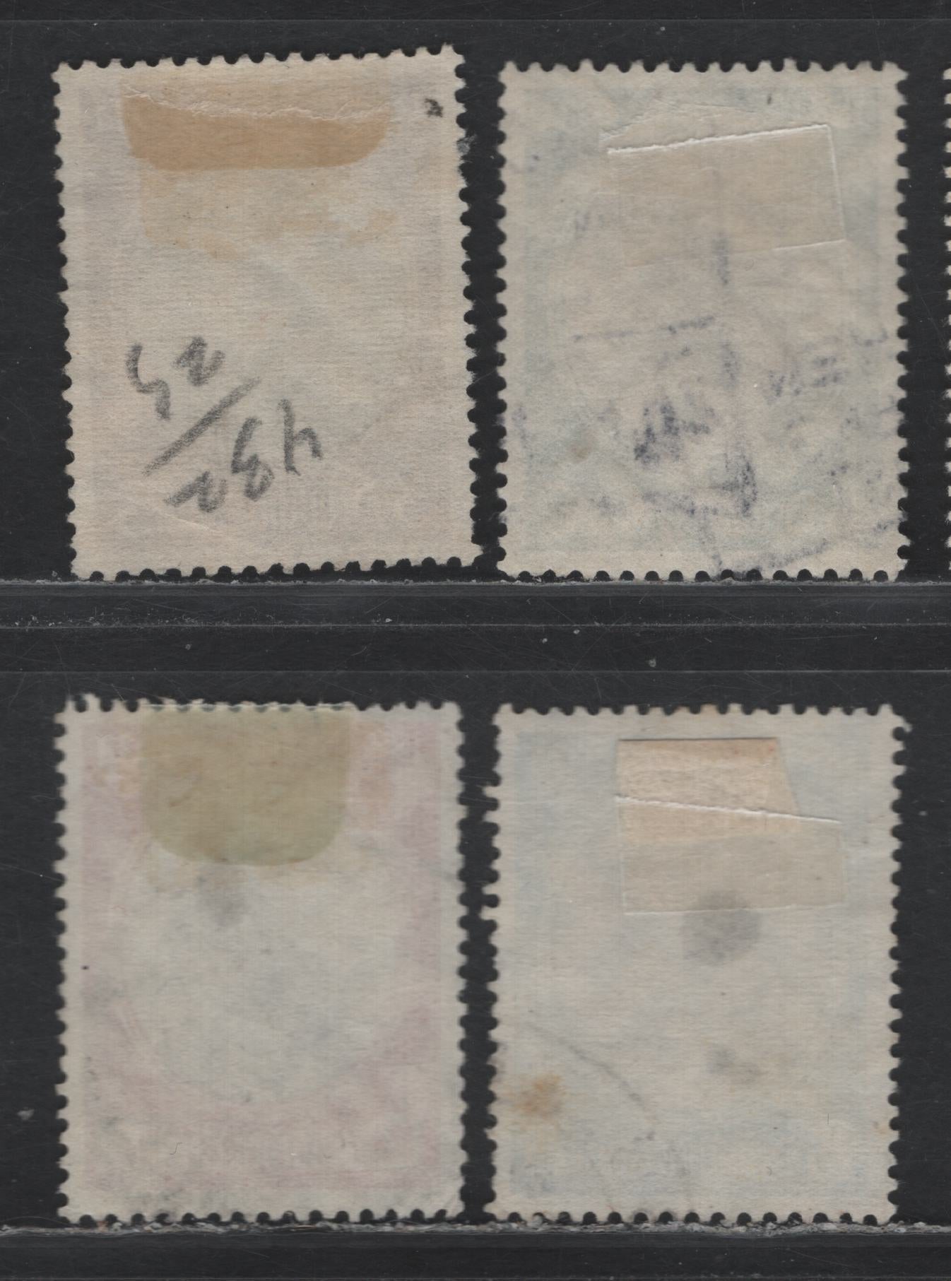 Lot 165 Germany SC#432-435 (540ya, 541x, 542x, 543y) 3pf - 25pf Brown & Chocolate - Bright Blue & Chocolate , 1934 Lost Colonies Issue, 4 Very Fine Used Singles