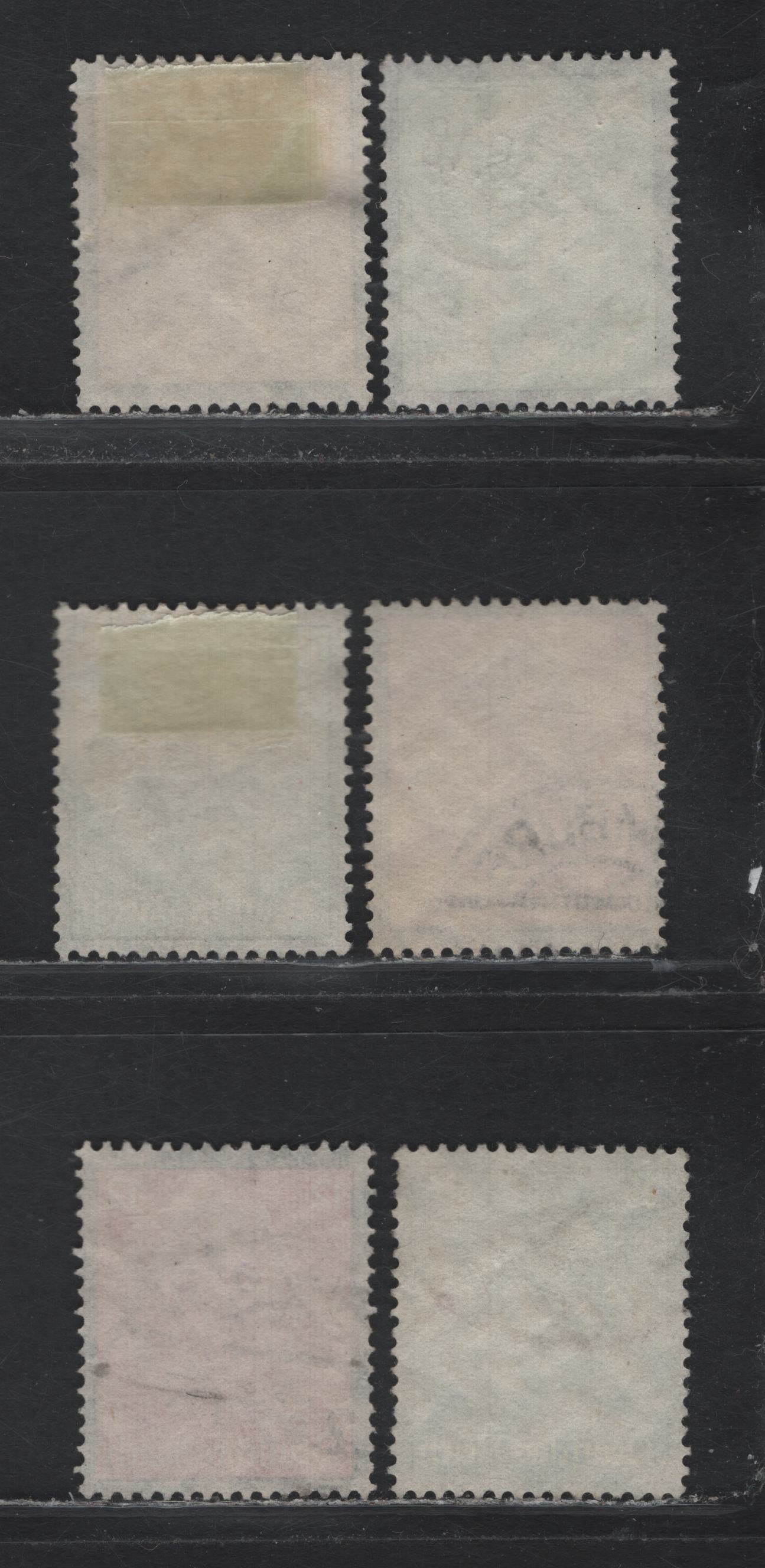 Lot 168 Germany SC#436-441 (548-553) 3pf - 25pf Olive Bistre - Ultramarine , 1934 Hindenburg Memorial Issue, 6 Very Fine Used Singles