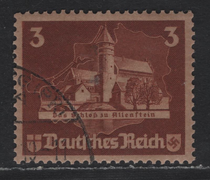 Lot 192 Germany SC#B68 (576) 3pf Red Brown , 1935 Ostropa Issue, A Very Fine Used Single, Full Original Gum, Containing Sulphuric Acid