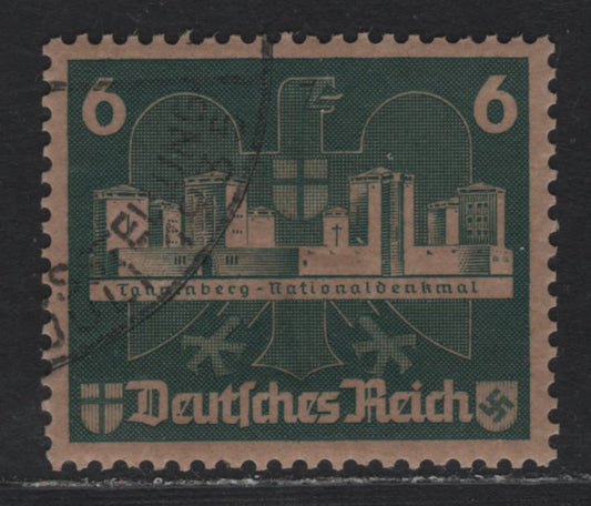 Lot 193 Germany SC#B68b 6pf Dark Green, 1935 Ostropa Issue, A Very Fine Used Single, Full Original Gum, Containing Sulphuric Acid