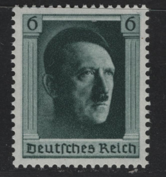 Lot 214 Germany SC#B102 (646) 6pf Blackish Blue Green, 1937 48th Birthday Of Hitler Issue, A VFNH Single, Single From Souvenir Sheet