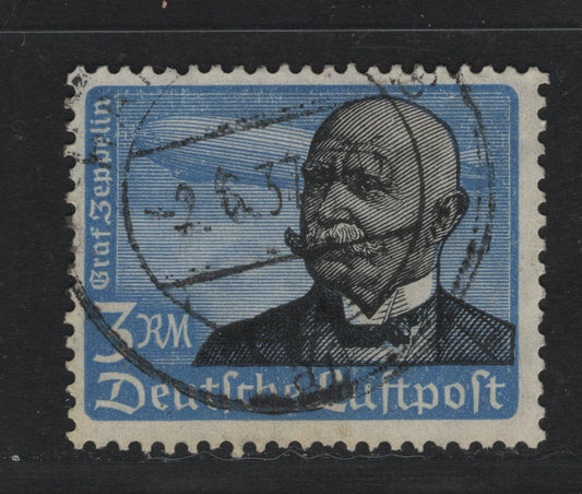 Lot 243 Germany SC#C56 (539x) 3m Blue & Black, 1934 Airmail Issue, A Fine Used Single, Vertical Wove Paper