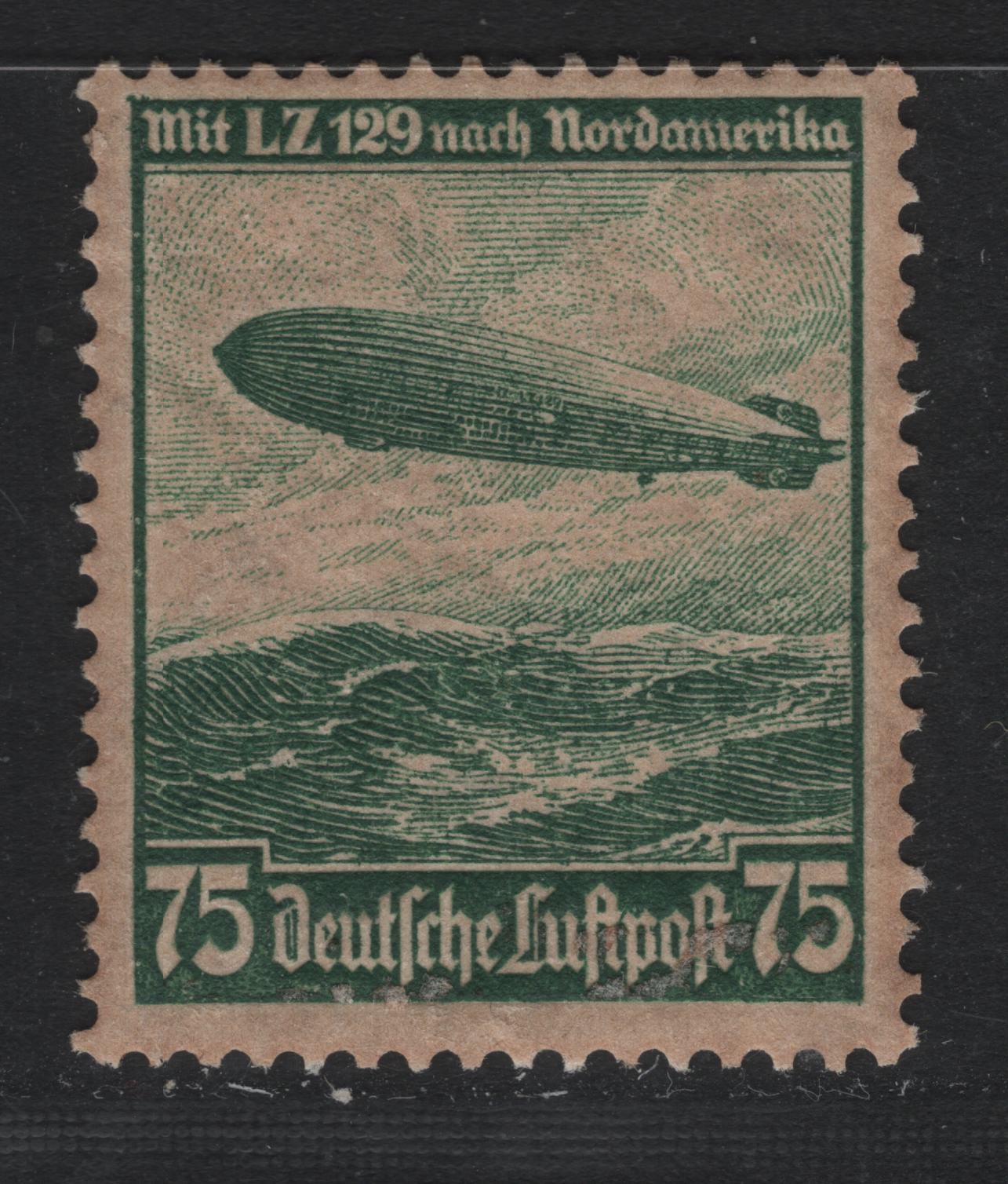 Lot 248 Germany SC#C58 (607x) 75pf Dull Green , 1934 Airmail Issue, A FNH Single, Wmk Swastika, Upper Hook To The Left