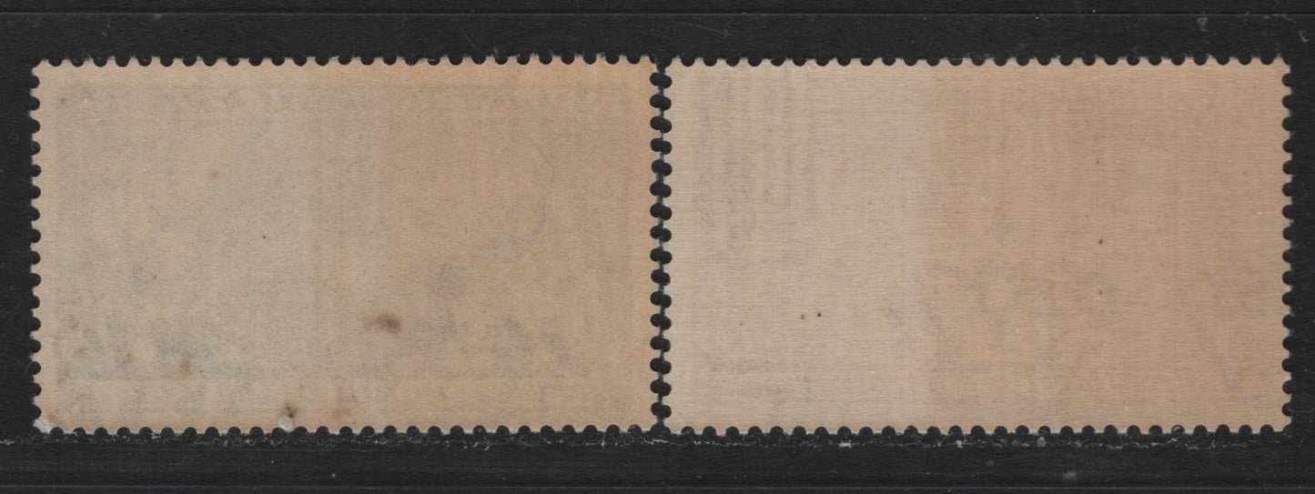 Lot 138 Italy SC#301-302 1.25l - 1.75l Deep Blue - Orange, 1932 10th Anniv of the Fascist Gov't & March on Rome Issues, 2 VFOG/NH Singles, Small Gum Disturbance On 1.75l