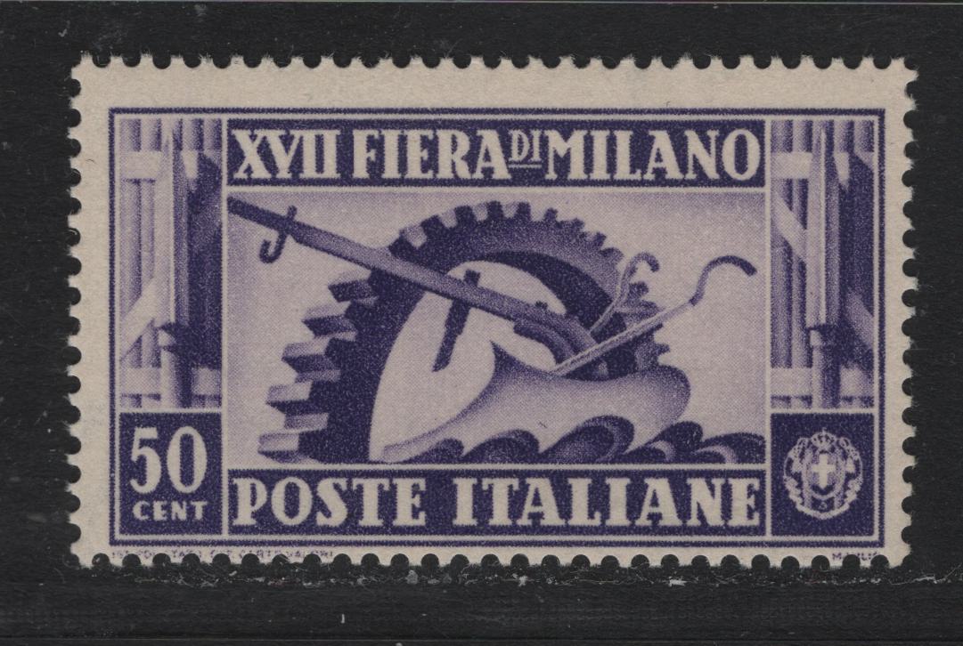 Lot 152B Italy SC#357 (Sassone #396a) 50c Purple, 1936 17th Milan Trade Fair Issue, A FNH Single, Inverted Wmk
