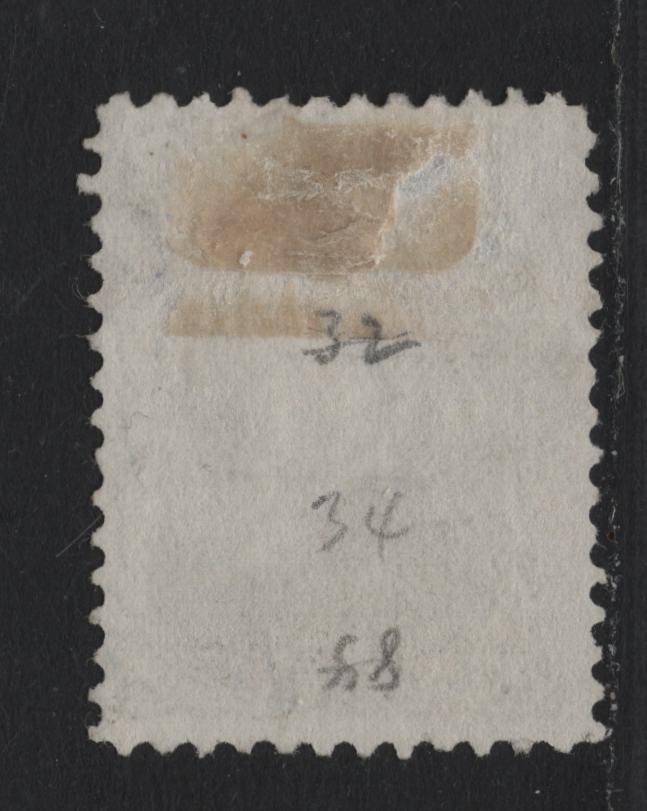Lot 203 Newfoundland #34 3c Blue , 1868-1894 2nd Cents Issue, A Fine Used Single, Cents-CC Paper, Perf 12