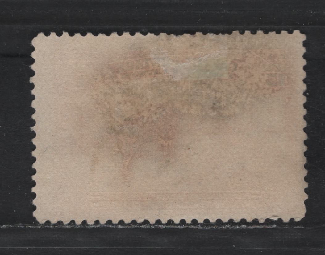 Lot 50 Canada #102 15c Orange, 1908 Quebec Tercentenary Issue, A Very Good Used Single, ABN-DDDDD Paper, Perf 11.95x11.85