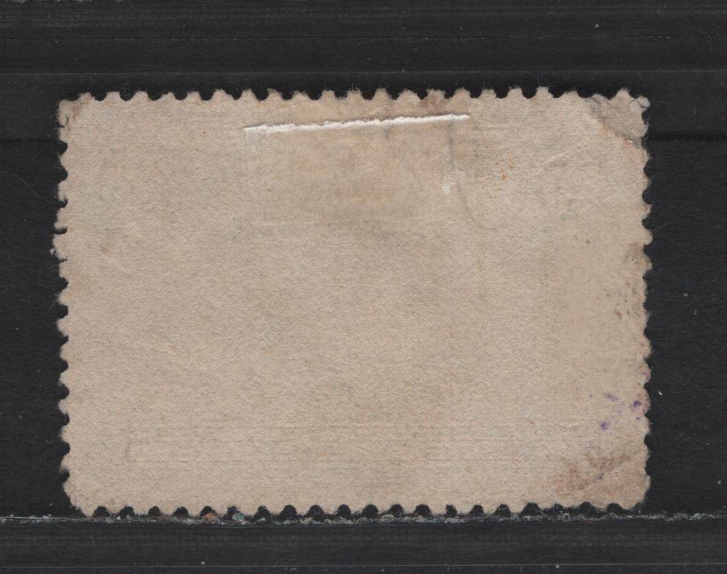 Lot 51 Canada #103 20c Brown Black, 1908 Quebec Tercentenary Issue, A Fair Used Single, ABN-A Paper, Perf 12x11.9, Two Severe Corner Crease At UL & LL.