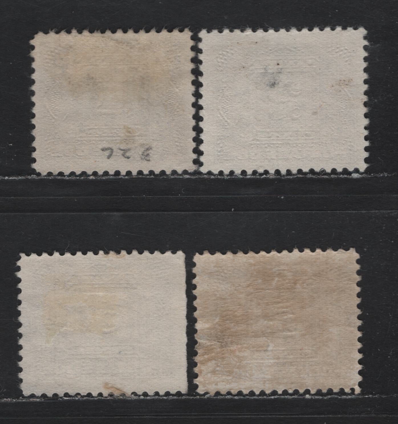 Lot 54 Canada (C) #J1c, J2c, J4c 1c - 5c Deep Rose Lilac, 1906-1928 Postage Dues, 4 Fine Unused Singles, Unused Dry Printings, Unchecked As to Specific Paper Types & Perfs