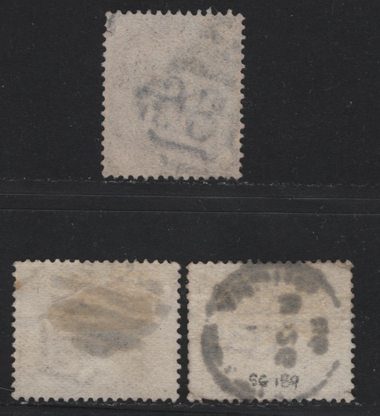Lot 107 Great Britain (C) SG#187, 189-190 1/2d - 2.5d Slate Blue - Lilac, 1883-1884 Lilac & Green Issue, 3 Good/Very Good/Very Fine Used Singles