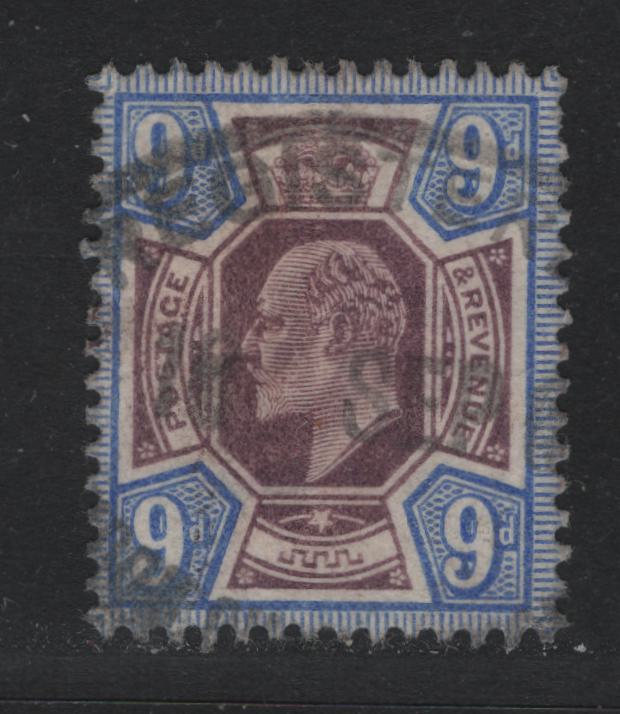Lot 138A Great Britain (C) SG#251 9d Slate Purple & Ultramarine, 1902-1910 King Edward VII Issue, A Fine Used Single, De La Rue Printing
