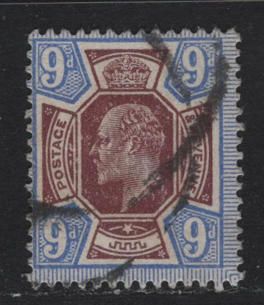Lot 140 Great Britain SG#307 9d Dull Reddish Purple & Blue, 1911-1913 King Edward VII Issue, A Fine Used Single, Somerset House Printing