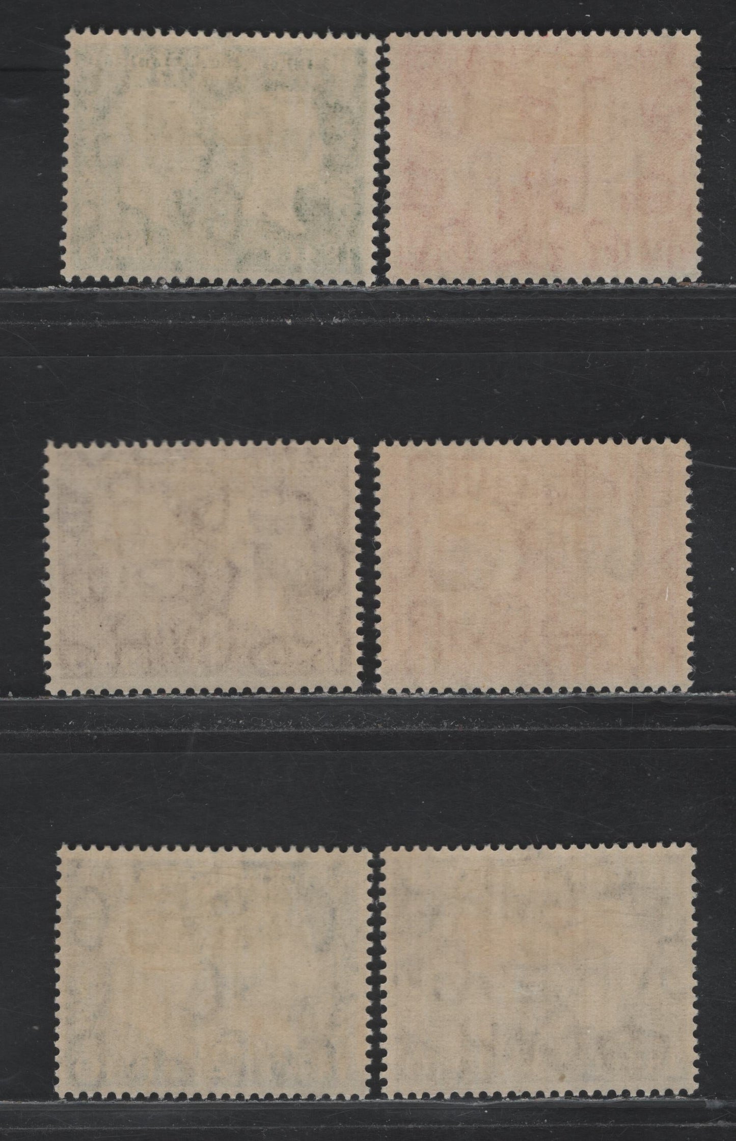 Lot 195 Great Britain SG#479-484 1/2d - 3d Green - Violet , 1940 Postage Stamp Centenary Issue, 6 F/VFOG Singles
