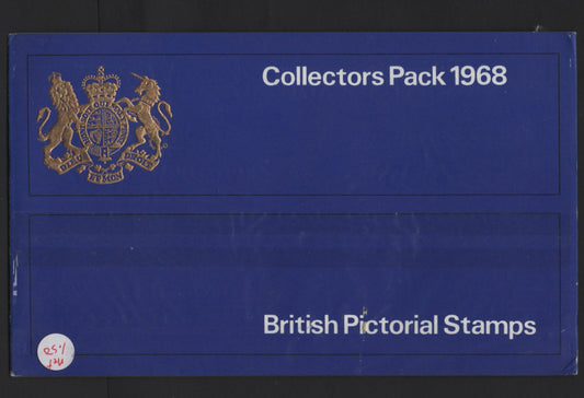 Lot 218 Great Britain (C) SG#CP774e, 1968 Collectors Pack, A VFNH Collection, Contains All Issues From 1968
