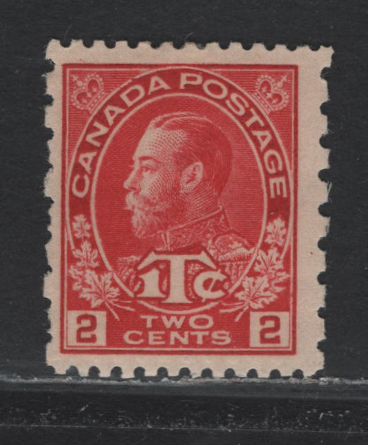 Lot 77 Canada #MR5 , 1915-1916 War Tax Issue, A FOG Single, ABN-A Paper, Die 1, Wet Printing, Perf 12x8.