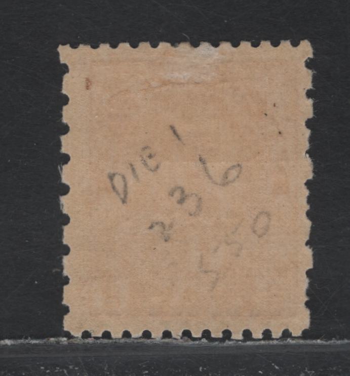 Lot 77 Canada #MR5 , 1915-1916 War Tax Issue, A FOG Single, ABN-A Paper, Die 1, Wet Printing, Perf 12x8.