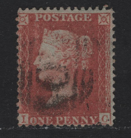 Lot 79 Great Britain (C) SG#17 1d Red Brown, 1854-1857 Queen Victoria Stars Issue, A Fine Used Single, Die 2, Blued Paper, Large Crown Wmk, Perf 14.