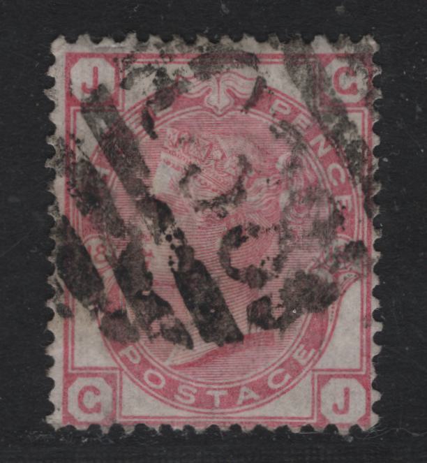 Lot 86A Great Britain SG#144 (z35) 3d Pale Rose, 1873-1880 Queen Victoria Surface Printed Issue, A Fine Used Single, Callao Peru Cancellation