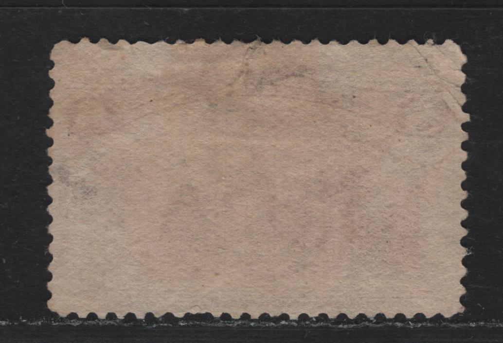 Lot 132 United States SC#236 8c - 10c Brown Purple , 1893 Columbian Exposition Issue, A Very Good Used Single, VF Centered Example on Horizontal Wove Paper With Clear Coldwater Michigan Registry Cancel, Heavy Diagonal Corner Crease At UL