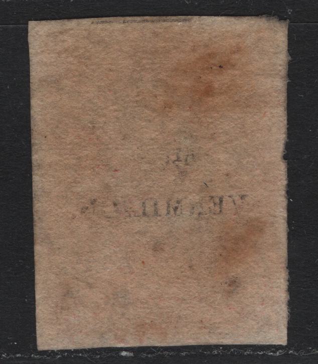 Lot 14 Newfoundland #21 6.5d Rose , 1861-1862 Pence Issue, A Very Fine Used Single, August 1861 Printing, Thicker Paper, 4 Full Margins.