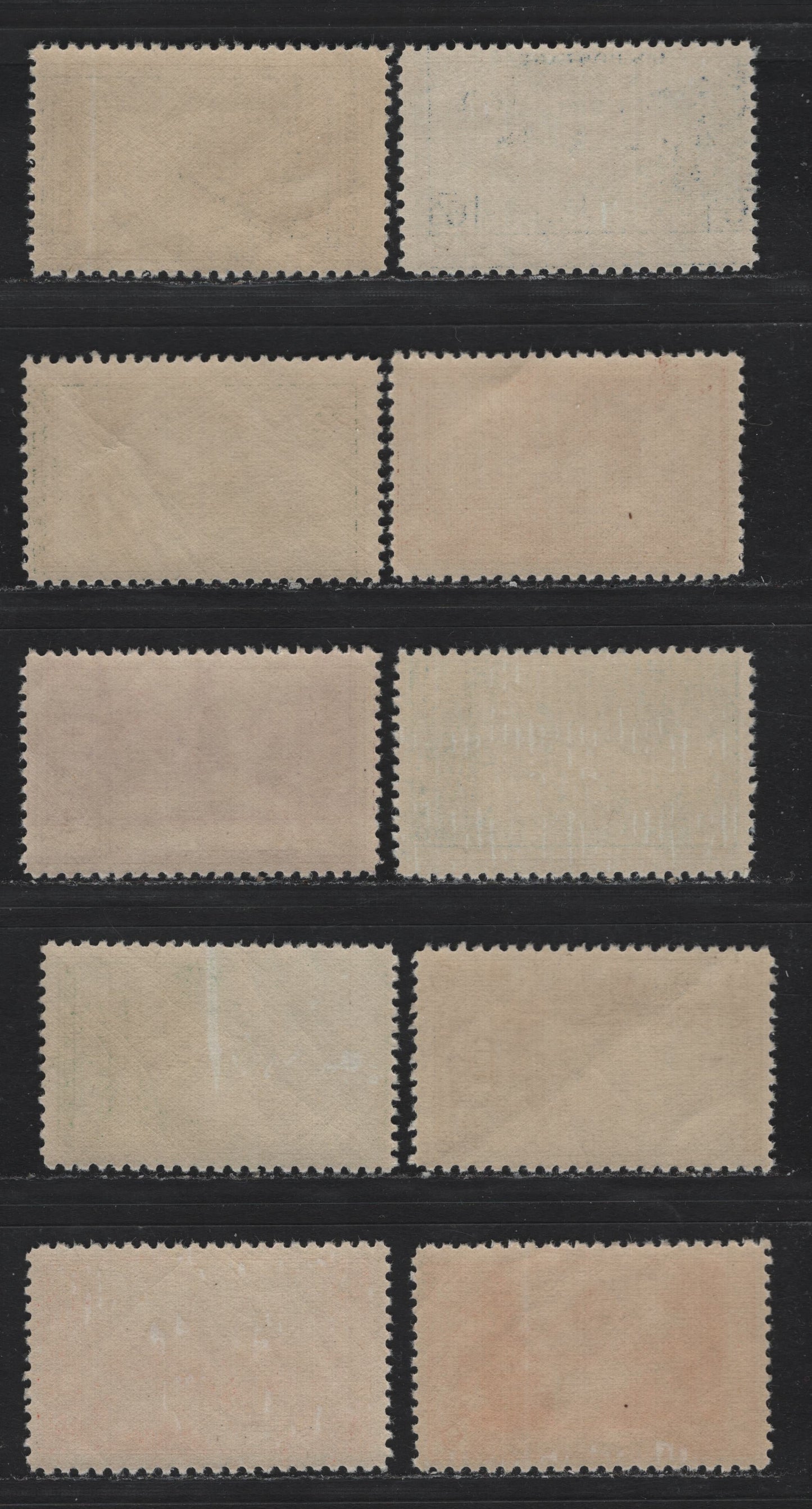 Lot 182 United States SC#740-749 1c - 10c Green - Gray Black, 1934 National Parks Issue, 10 F/VFNH Singles, Nearly All VFNH Set, 6c & 8c Are Fine, 9c, 2c, 1c & 5c Have Some Natural Gum Skips.