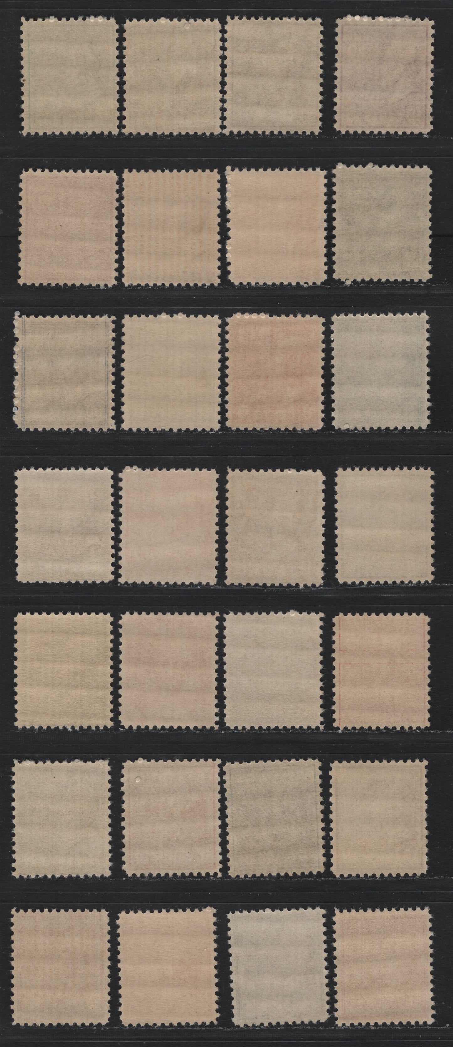 Lot 199 United States SC#803-807, 809-831 1/2c - 50c Orange - Mauve, 1938-1954 Presidental Issue, 28 F/VFNH Singles, Nearly Complete Short Set, Missing Only The 4c, 6c & 10c