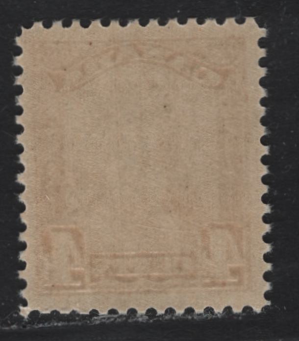 Lot 251 Canada (C) #152 4c Olive Bistre , 1928-1929 KGV Scroll Issue, A VFNH Single, ABN-XXX Paper, 3 Perfs At LR Are Slightly Clipped