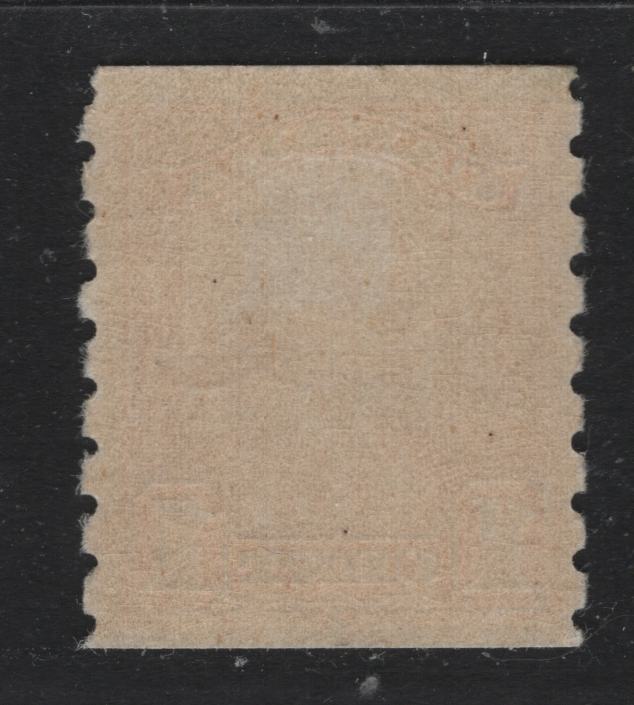 Lot 261 Canada #160 1c Orange , 1929 KGV Scroll Coil Issue, A VFOG Coil Single, ABN-ZZZ Paper