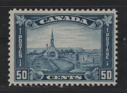 Lot 319 Canada #176 50c Deep Milky Blue , 1930-1931 KGV Arch/Leaf Issue, A FNH Single, BABN-V Paper, Perf 10.8