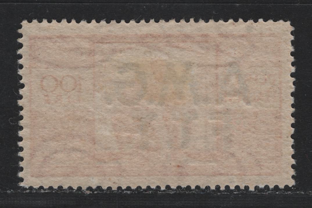 Lot 7 Italy - Trieste Scott#14 100l Carmine , 1947 Allied Military Gov't Issue, A VFOG Single