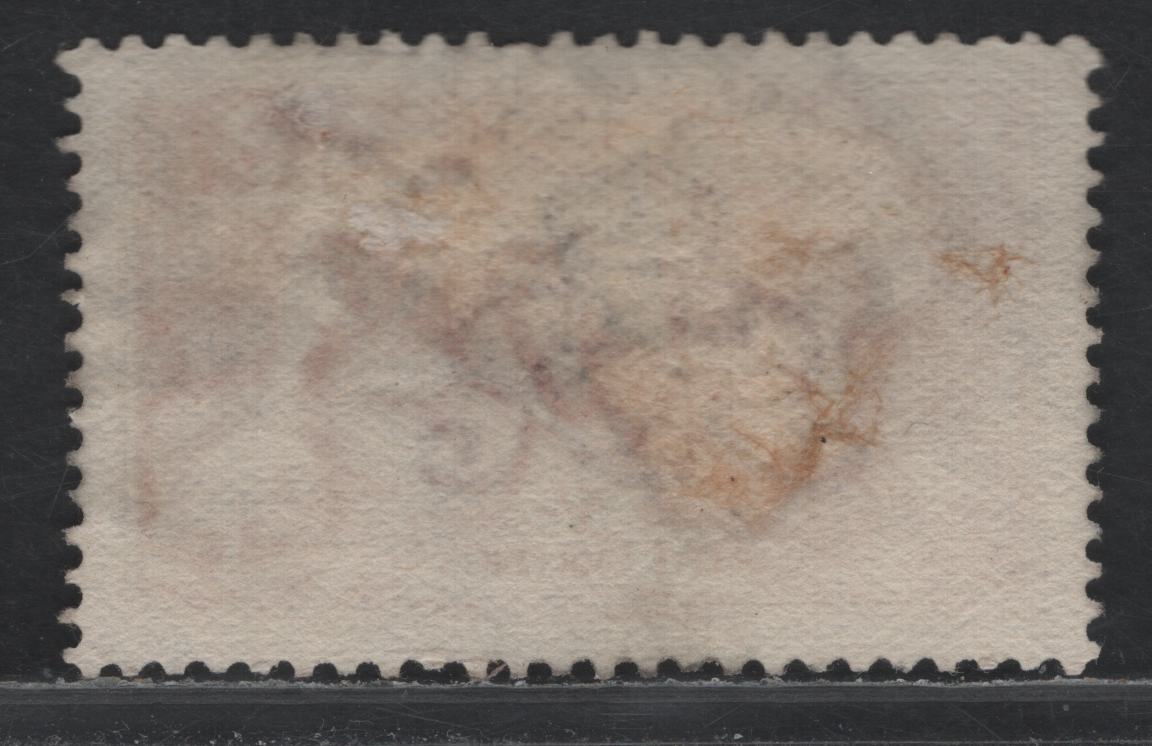 Lot 167 Great Britain (C) SG#416 5/- Rose Red, 1918-1919 Seahorses Issue, A Fine Used Single, Bradbury Wilkinson Printing, 1 Creased Perf At Bottom & Light Parcel Cancel