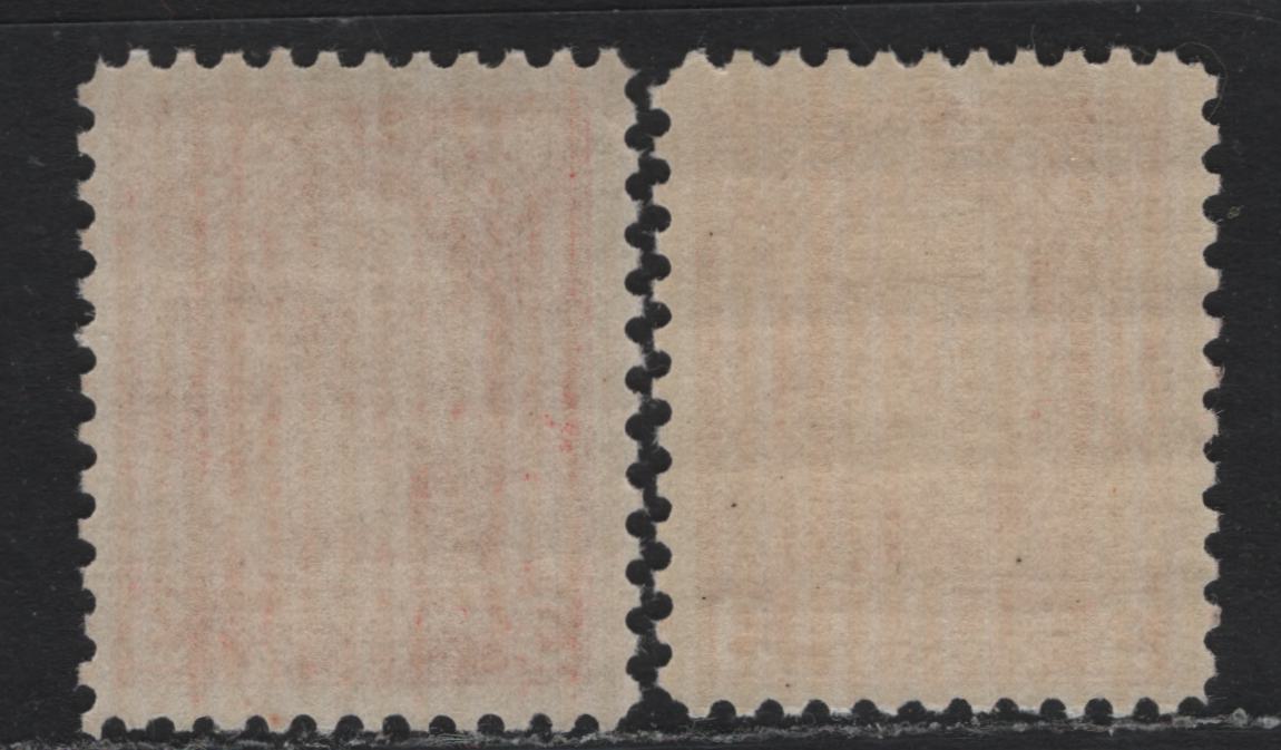 Lot 227 Canada #192 3c Scarlet - Bright Scarlet, 1932 Imperial Economic Conference Issue, 2 VFNH Coil Singles, BABN-M Paper, Perf 11.1x10.8