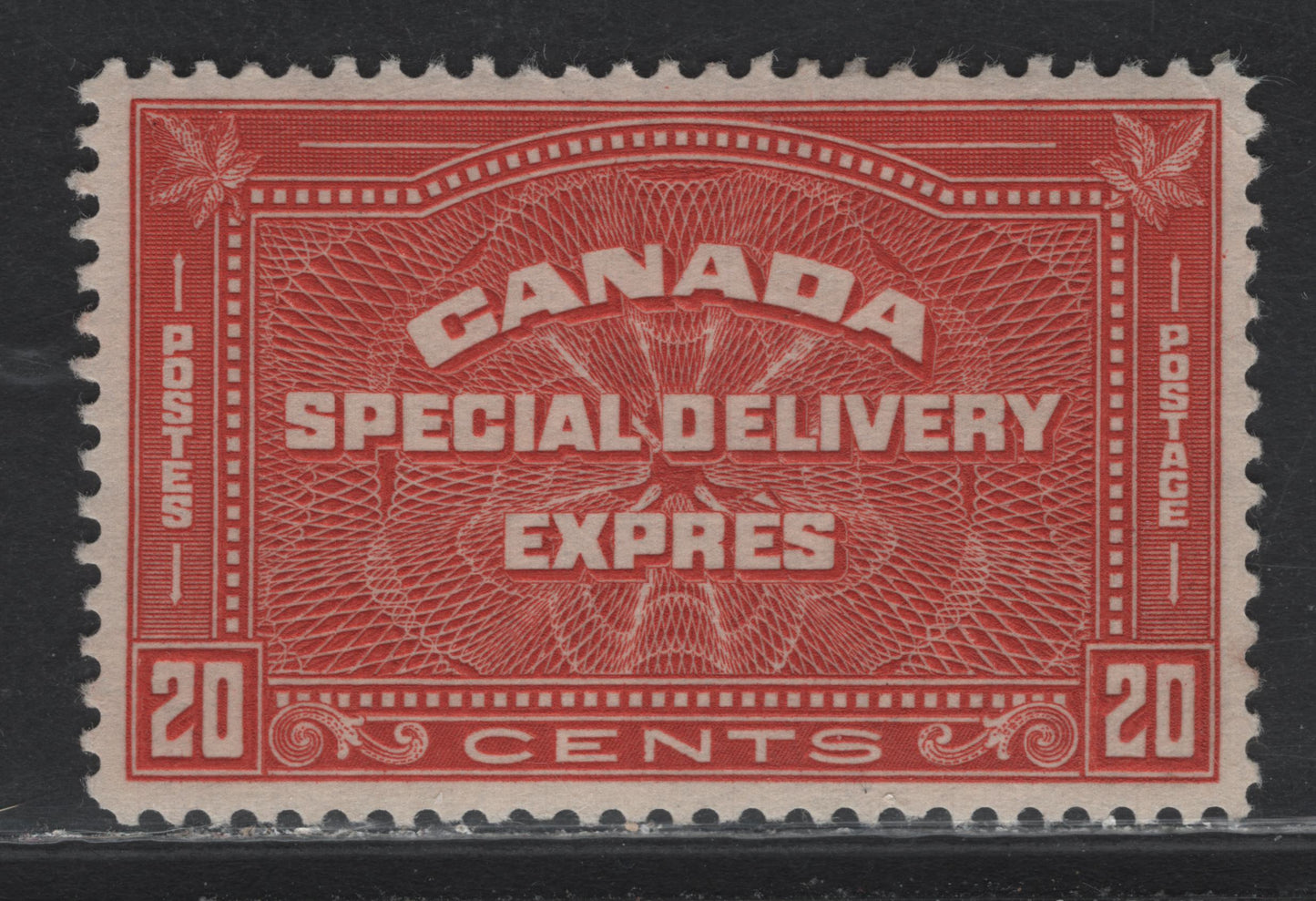 Lot 308 Canada #E5 20c Teracotta, 1932 Special Delivery Issue, A VFOG Single, BABN-AAA Paper