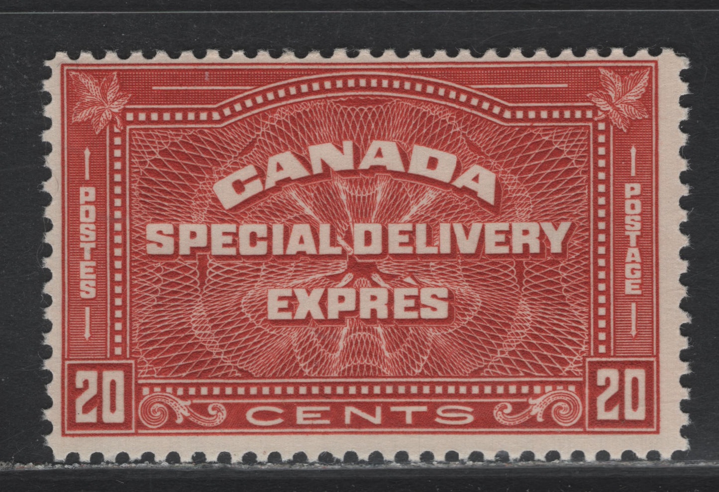 Lot 309 Canada (C) #E5 20c Brownish Vermillion, 1932 Special Delivery Issue, A FNH Single, BABN-RRRR Paper