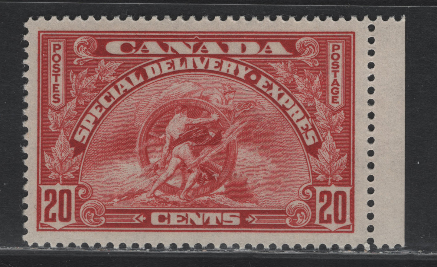Lot 310 Canada (C) #E6 20c Carmine, 1935 Special Delivery Issue, A VFNH Single, CBN-SSS Paper