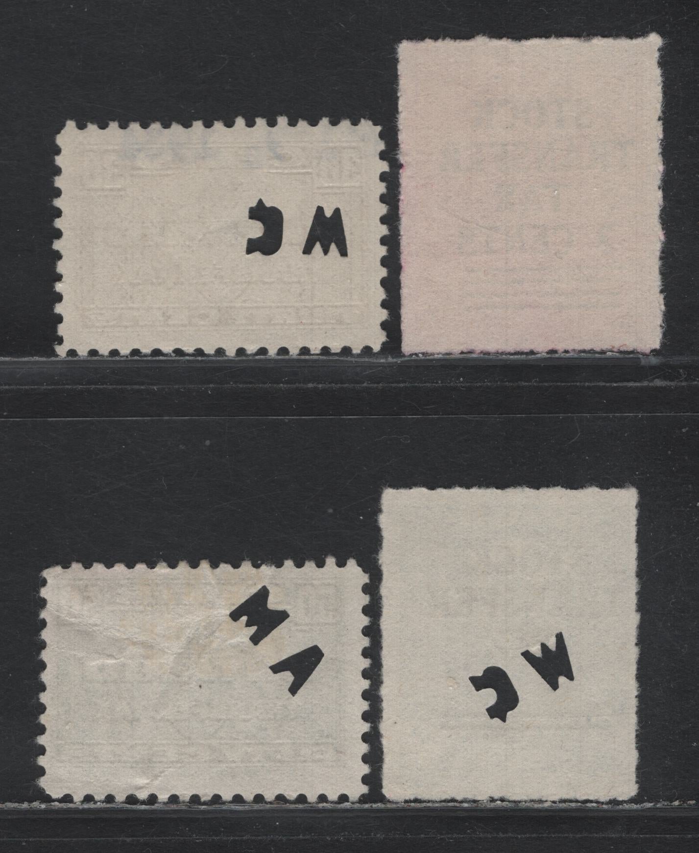 Lot 42 Canada - Ontario Van Dam#OST16-OST17, OST24-25 6c - 30c Blue - Orange, 1926-1935 Ontario Luxury Tax Issue, 4 Fine/Very Fine Used Singles