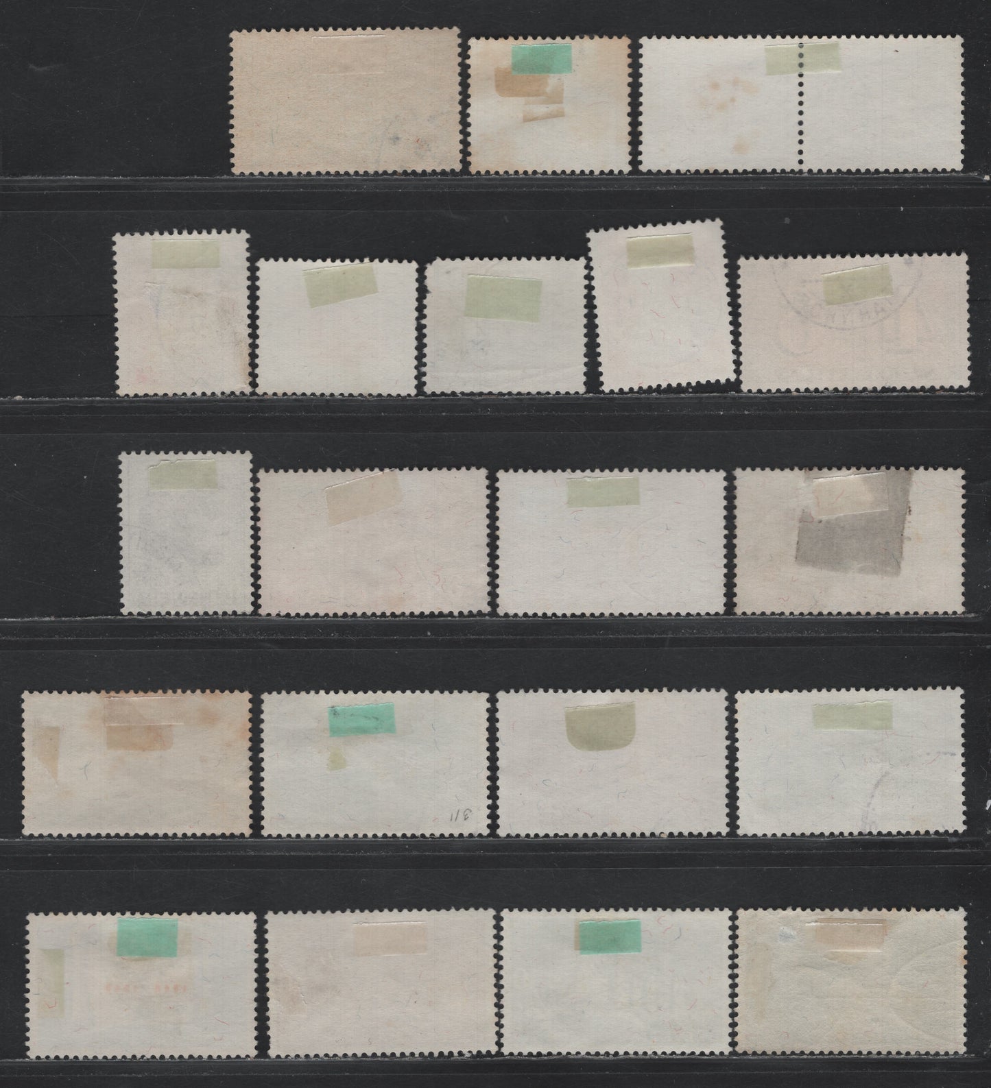 Lot 102 Switzerland Scott#279, 281-283, 287, 290-291, 293-296, 306, 308-315 10c - 30c Brown & Buff - Dark Blue & Red , 1941-1948 Nat'l Agriculture Development Plan - Acknowledgement of Swiss Confederation Issues, 20 Very Fine Used Singles