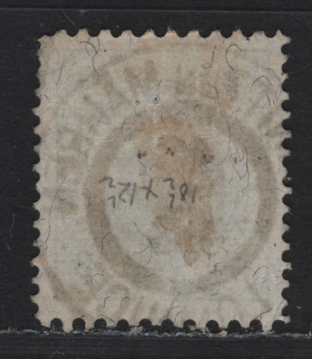 Lot 164 Austria Scott#53var (Michel# 60IIL) 3kr Blue Green , 1890-1896 Franz Josef Sidefaces Issue, A Very Fine Used Single, Perfs 10.5x12.5, SON February 13 1893 Lomnitz In Mahren Lomnice Cancel