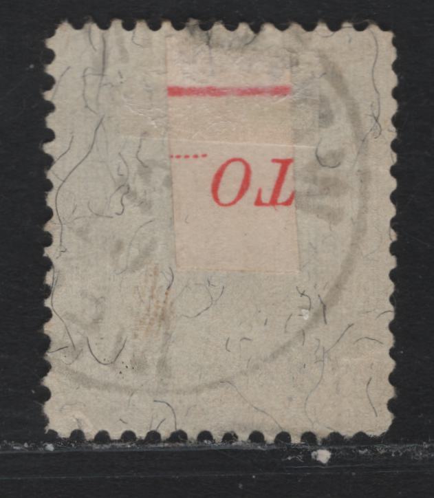 Lot 192 Austria Scott#81var 50h Gray Blue & Black , 1899 Franz Joseph Sideface Issue, A Fine Used Single, Rare Line Perf 12.5, Feb 3 1901 Wollein, Merin Cancellation