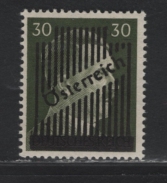 Lot 290 Austria Scott#403 30pf Olive Green , 1945 Overprinted Semi Postals - Hitler Heads Issues, A VFNH Single