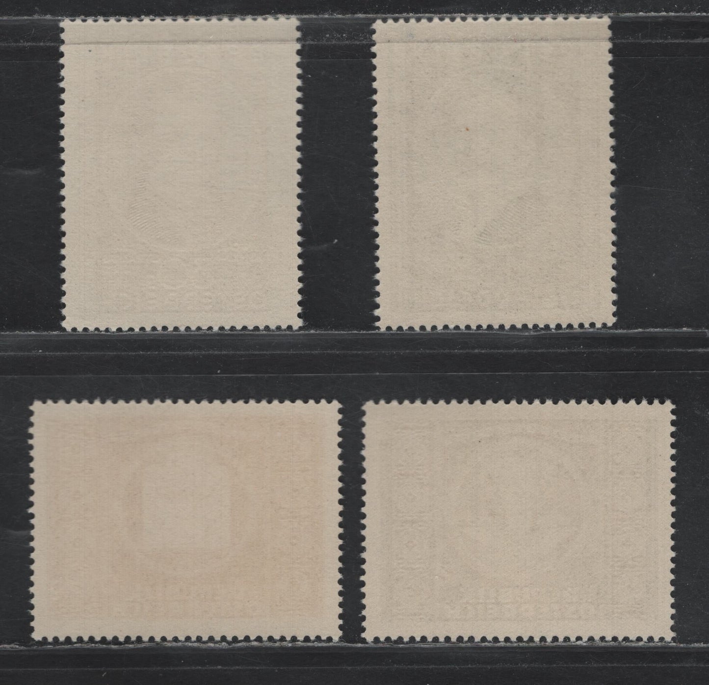 Lot 331 Austria (C)Scott#560-561, 566-567 1s Dark Blue - Dark Violet Blue , 1949 Composers - UPU Issues, 4 VFNH Singles