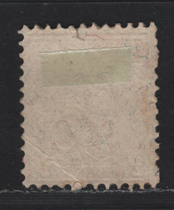 Lot 66 Switzerland Scott#64 20c Orange , 1862-1878 Sealted Helvetia Issue, A Good Used Single, Granite Paper, Small Tear At Top & Light Diagonal Crease At LR