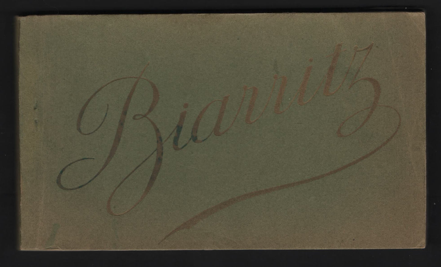 Lot 314 France (C) Scott#  , 1910 Biarritz Issue, A Very Fine Mint Booklet Of Postcards, 22 Split Back Postcards, Black & White Real Photo Cards, Some Light Fading Of The Green Covers.