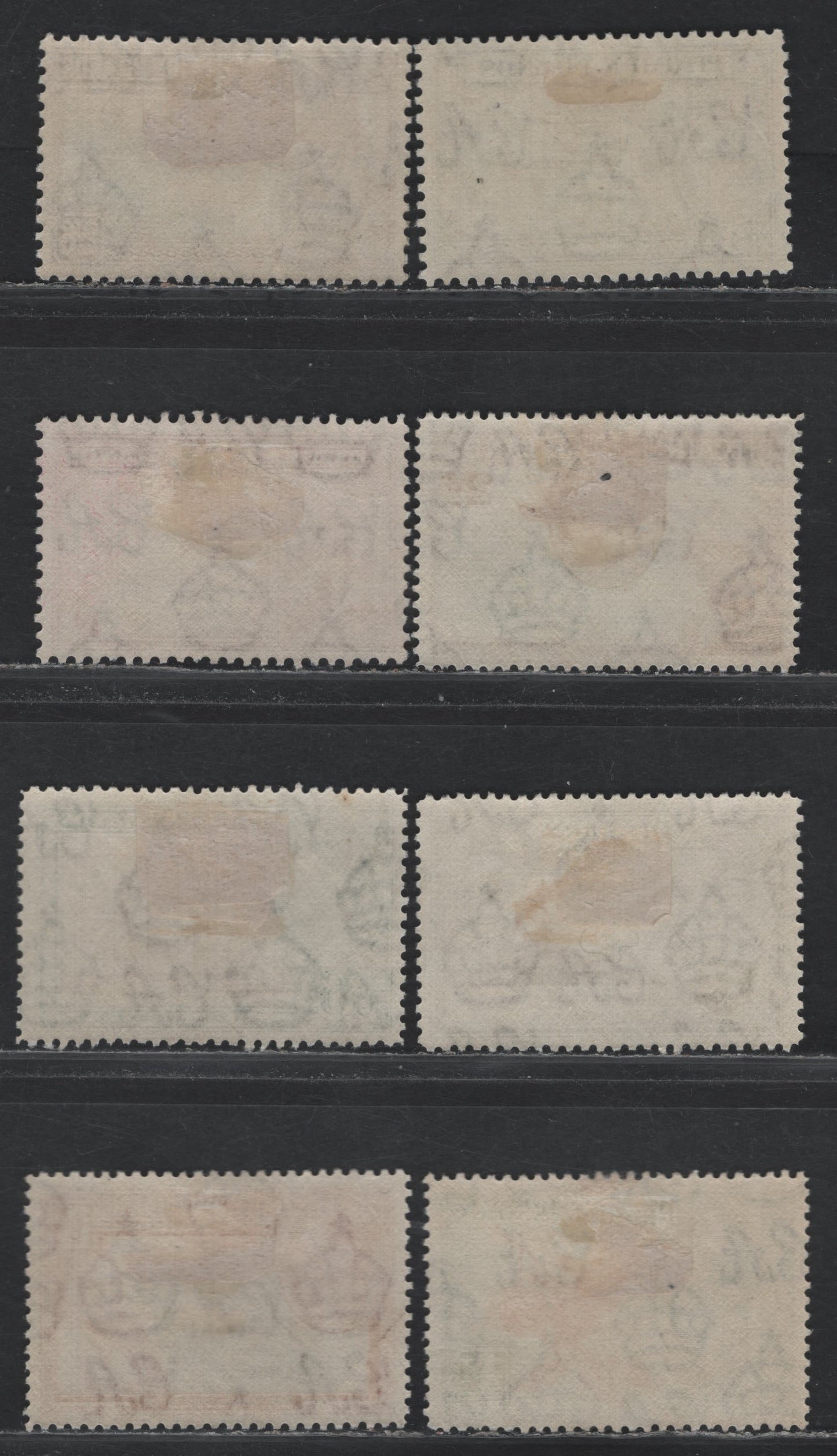 Lot 325 Pitcairn Islands (C) Gibbons#1-8 1/2d - 2/6 Orange & Green - Green & Brown , 1940 Pictorial Issue, 8 VFOG Singles
